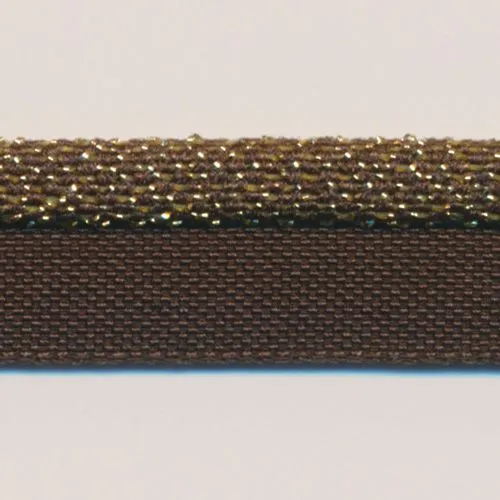 Metallic Stretch Piping (Gold) #74 Smoke Brown