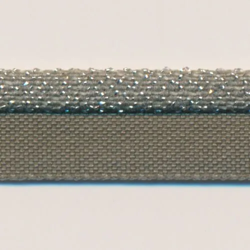 Metallic Stretch Piping (Silver) #31 Ash Gray