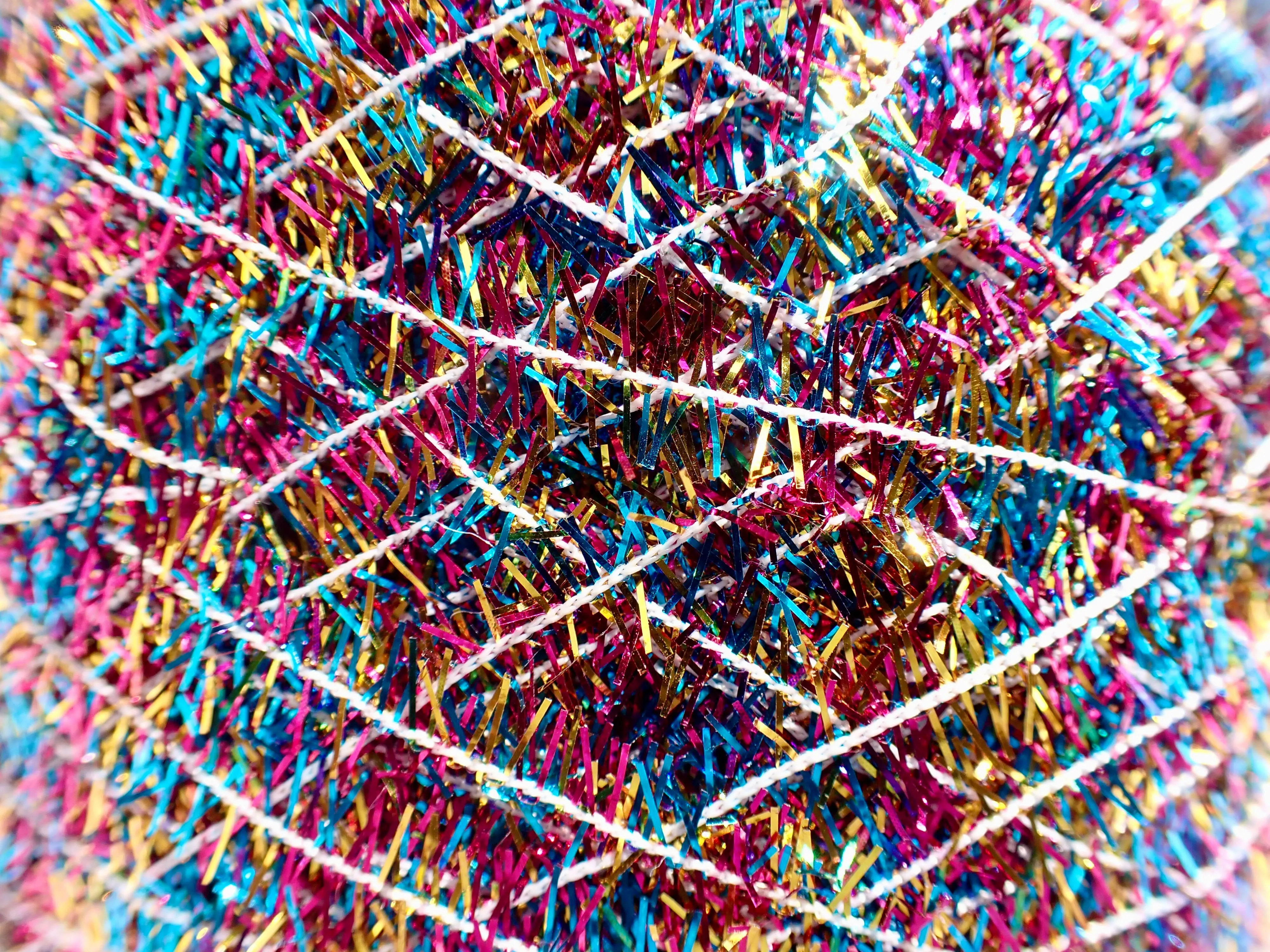 Metallic Tinsel Straggle  Chenille