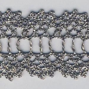 Metallic Torchon Lace #6 Green Gold