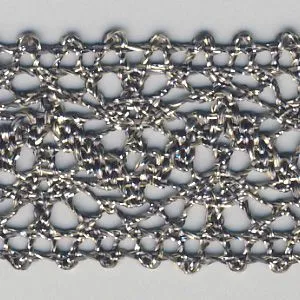Metallic Torchon Lace #6 Green Gold