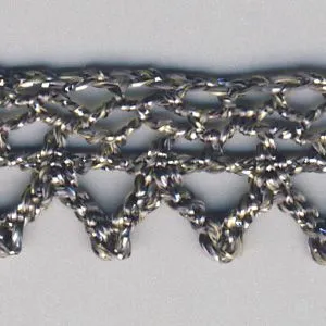 Metallic Torchon Lace #6 Green Gold