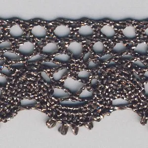 Metallic Torchon Lace #8 Bronze