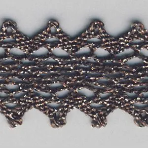 Metallic Torchon Lace #8 Bronze