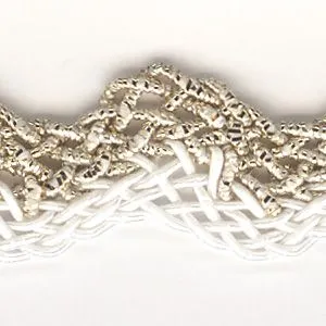 Metallic Trimming Braid #1 Gold & White