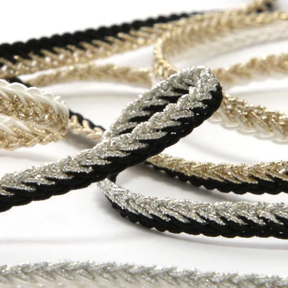 Metallic Trimming Braid #3 Gold & Black