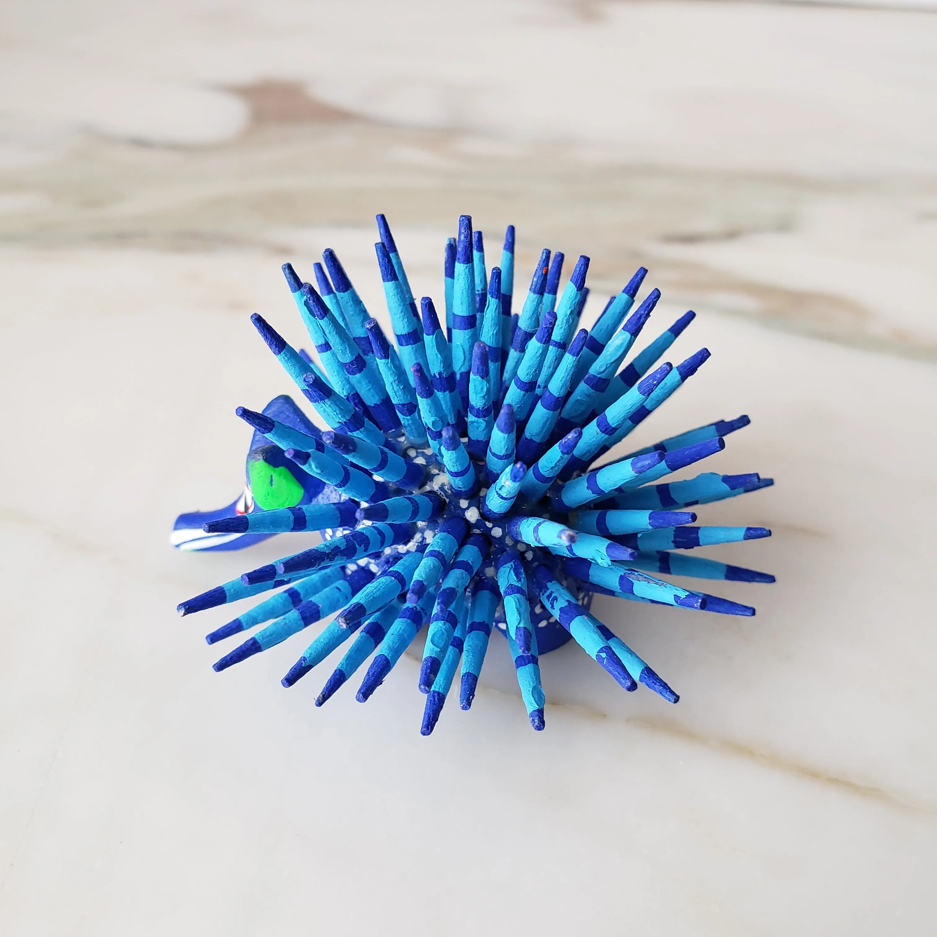 Mexican Mini Porcupine  Oaxacan Alebrije Wood Carving