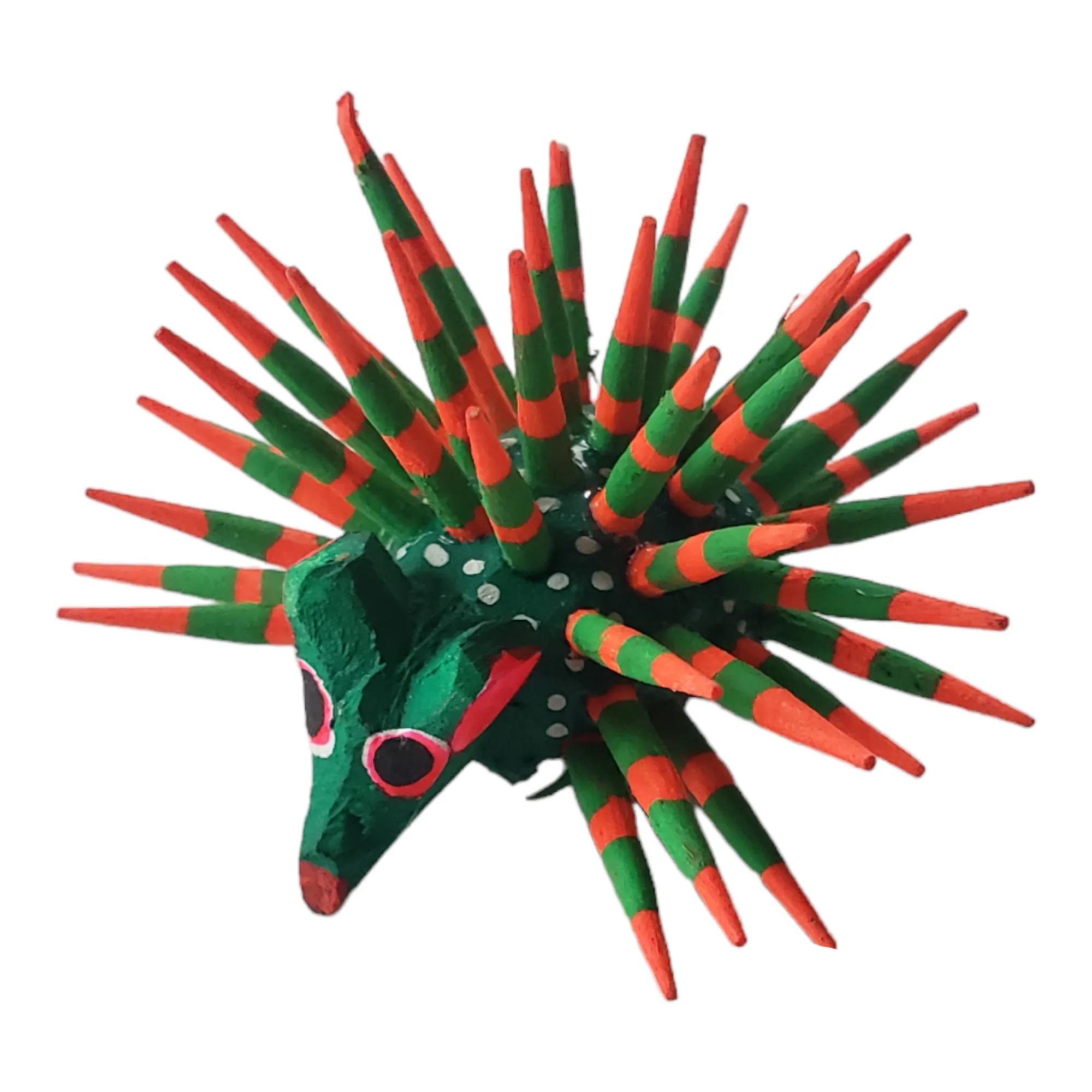 Mexican Mini Porcupine  Oaxacan Alebrije Wood Carving