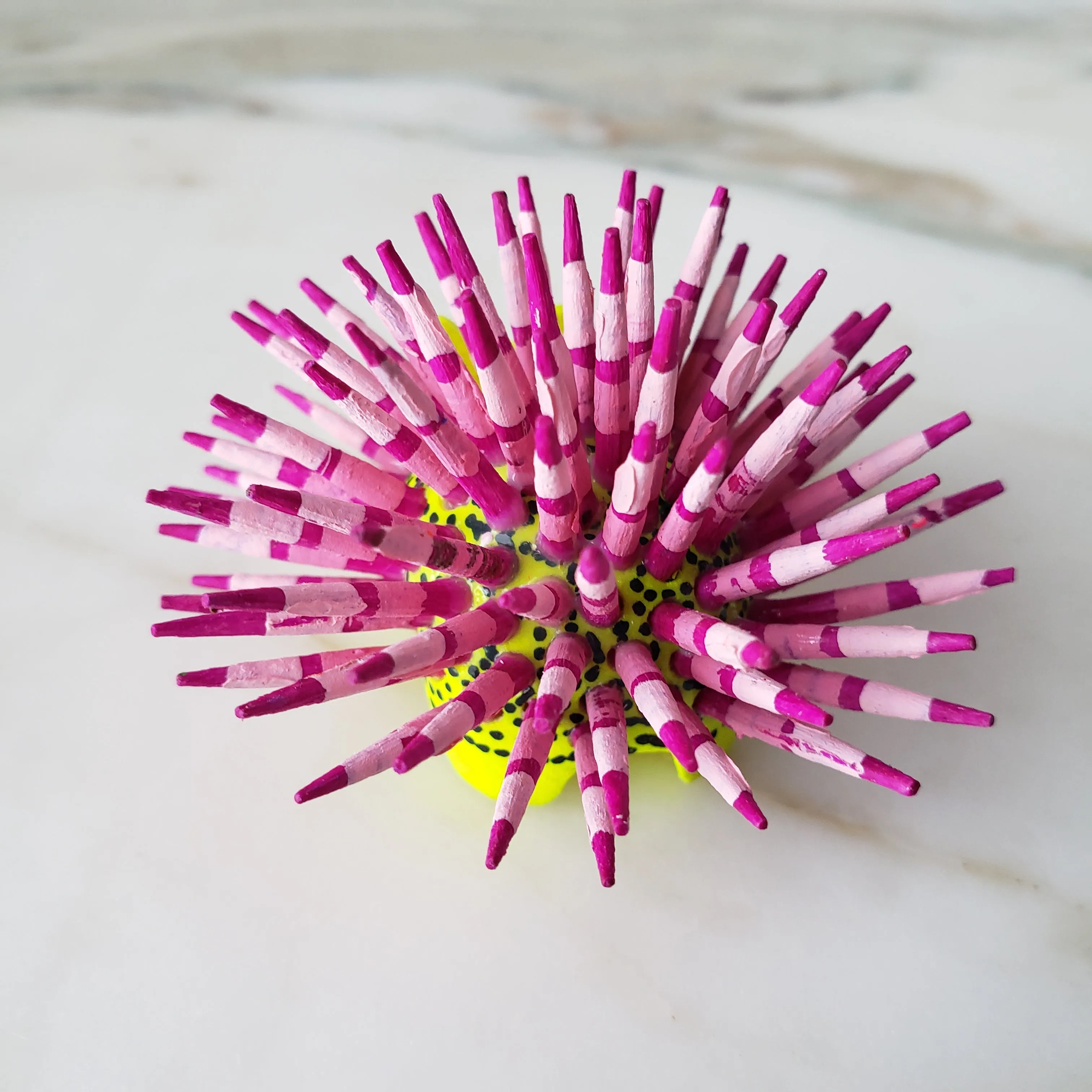 Mexican Mini Porcupine  Oaxacan Alebrije Wood Carving