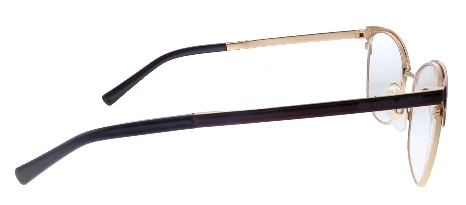 Michael Kors Adrianna IV MK 3012 1108 Cat-Eye Metal Pink Eyeglasses with Demo Lens