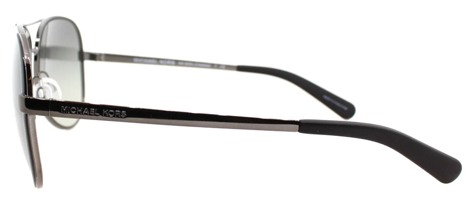 Michael Kors Chelsea MK 5004 101311 Aviator Metal Ruthenium/ Gunmetal Sunglasses with Grey Gradient Lens
