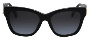 Michael Kors EMPIRE SQUARE MK 2182U 30058G Butterfly Plastic Black Sunglasses with Grey Gradient Lens