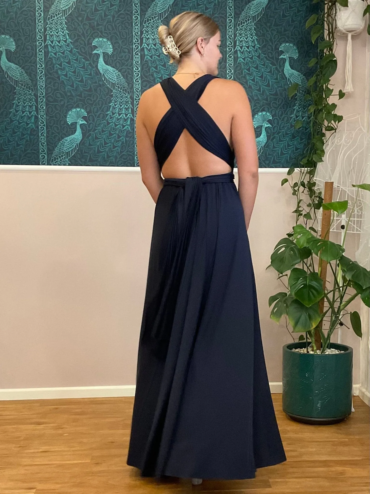 Midnight Navy convertible Infinity bridesmaid dress Express NZ wide