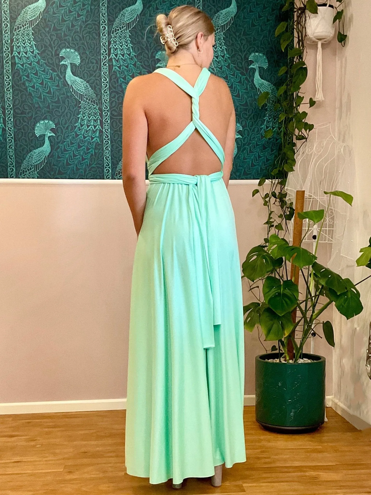 Mint Green Convertible Infinity bridesmaid dress Express NZ wide