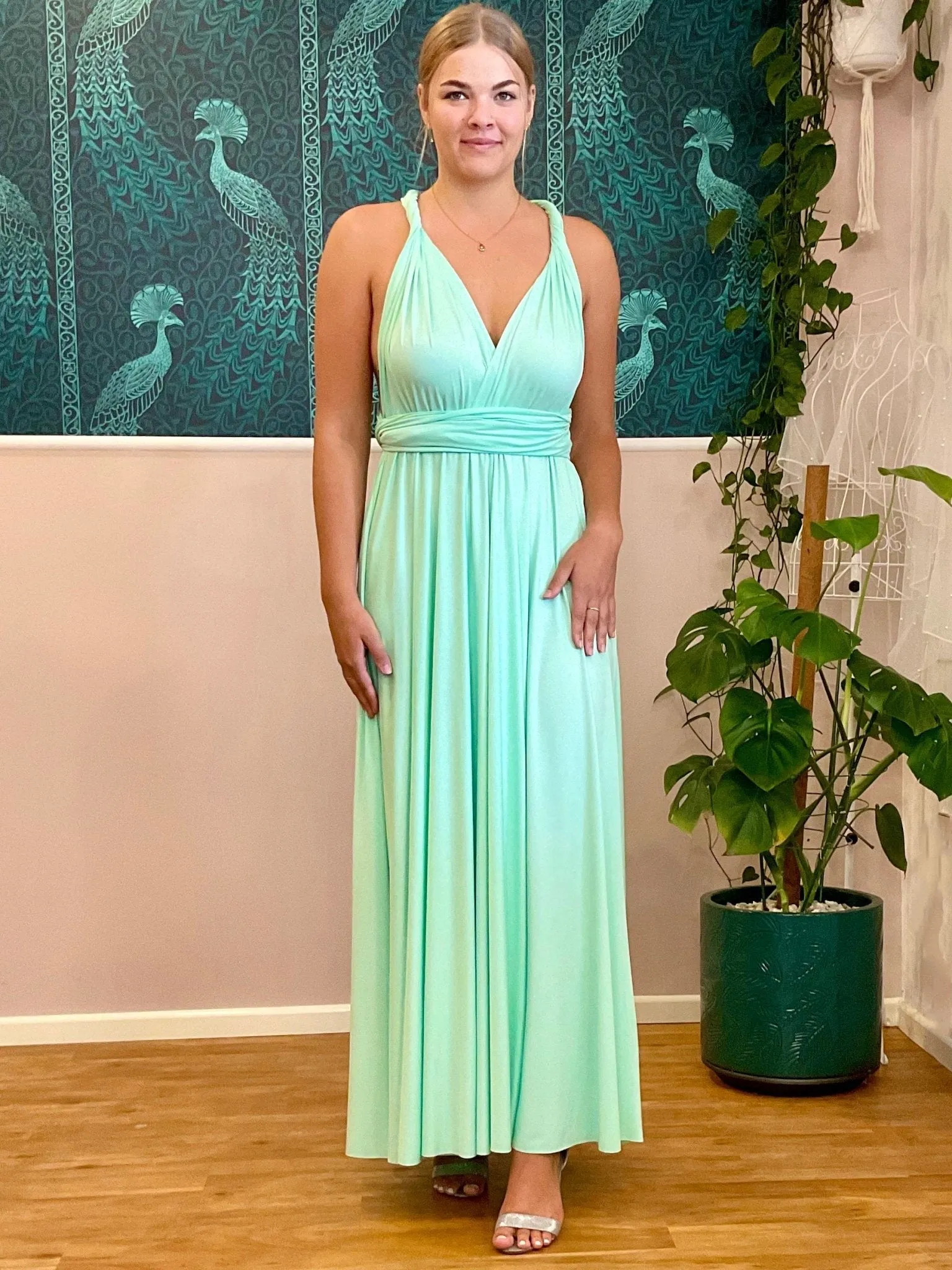 Mint Green Convertible Infinity bridesmaid dress Express NZ wide