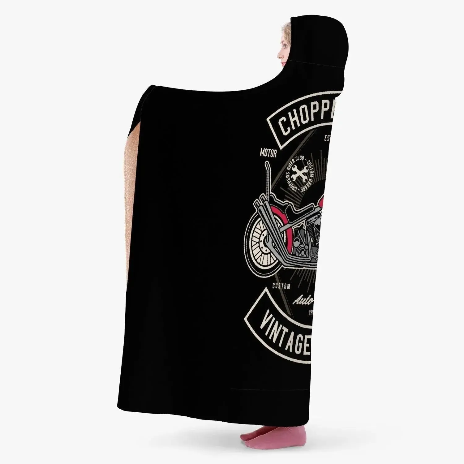 Misha Casual Dual-Sided Stitched Hoodie Blanket