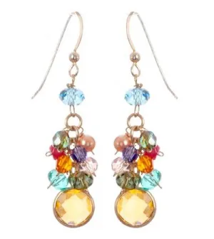 Misha Colorful Cascading Earrings