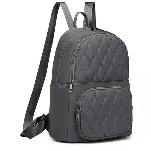 Miss Lulu Casual Lightweight Ladies Backpack - Grey