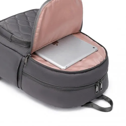 Miss Lulu Casual Lightweight Ladies Backpack - Grey