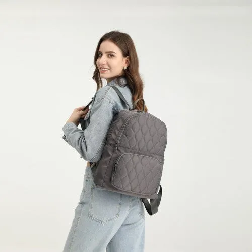 Miss Lulu Casual Lightweight Ladies Backpack - Grey