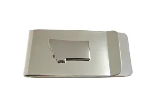 Montana State Map Shape Money Clip