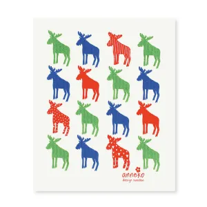 Moose - 16 Colorful - Amazing Swedish Dishcloth