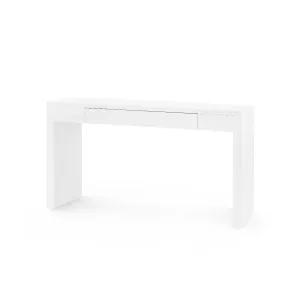 Morgan Large Console Table / Chiffon White