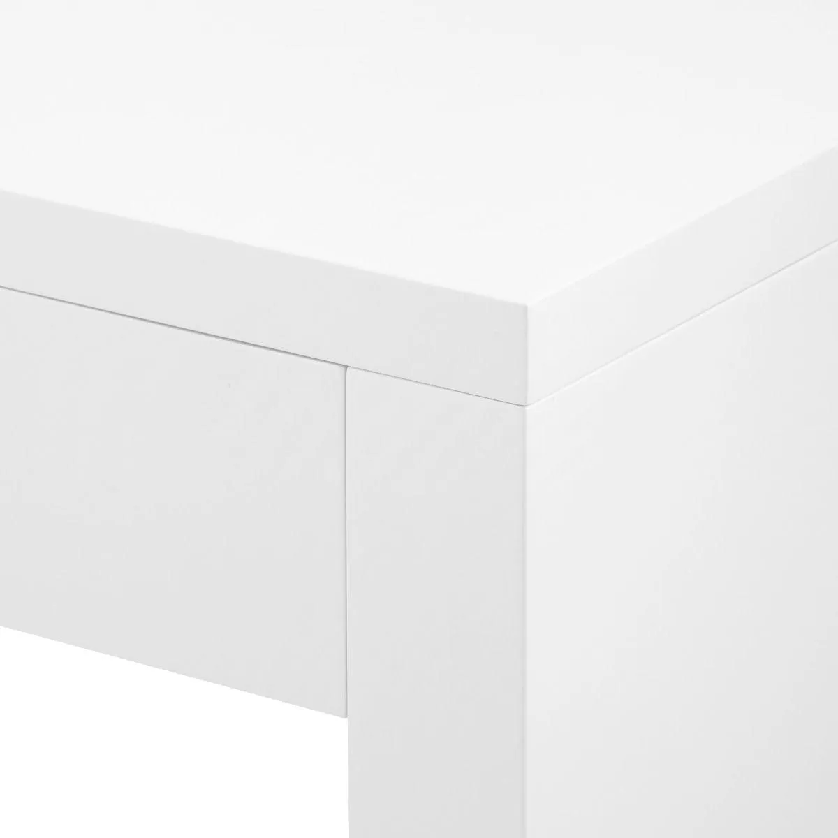 Morgan Large Console Table / Chiffon White