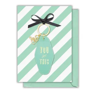 Motel Keychain & Greeting Card Set