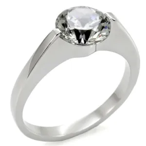 MT210 - Brilliant Round Cut Center Crystal - April Birthstone Newest Design