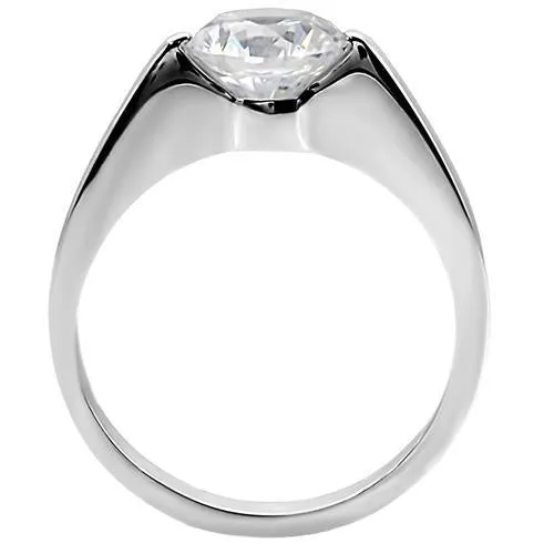 MT210 - Brilliant Round Cut Center Crystal - April Birthstone Newest Design