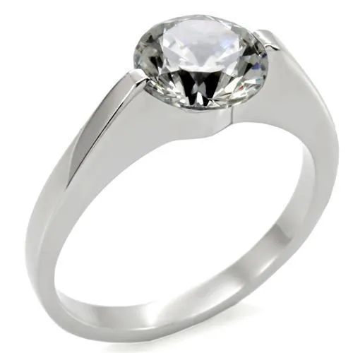 MT210 - Brilliant Round Cut Center Crystal - April Birthstone Newest Design