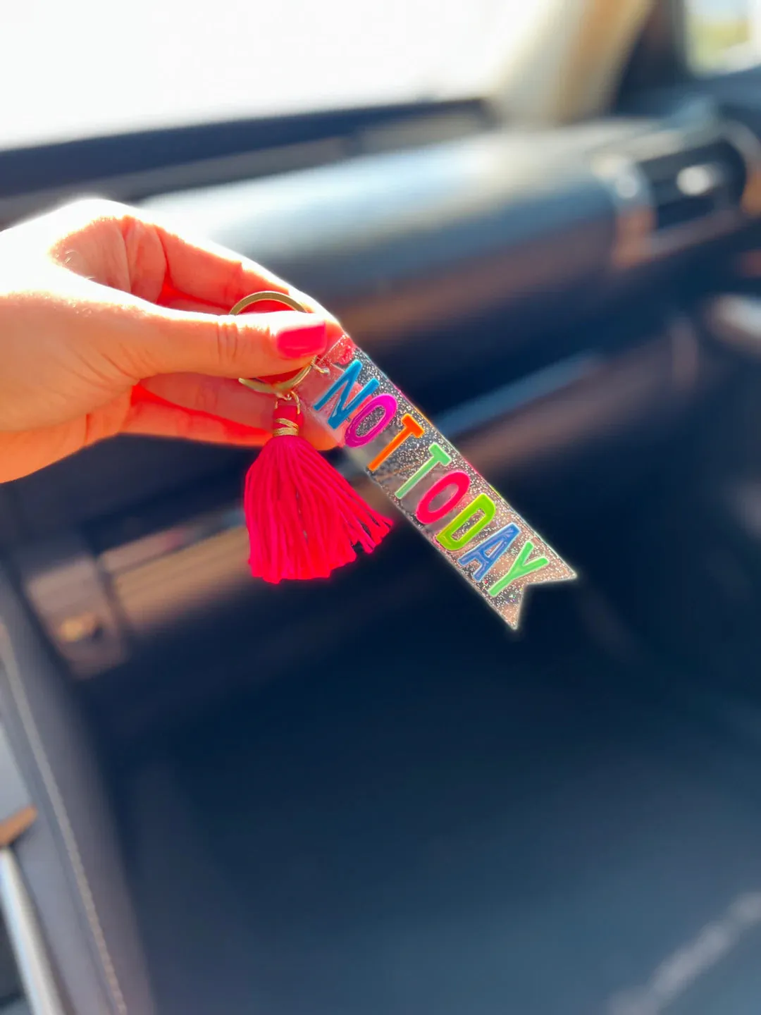 Multi Colored Quote Keychains-Multiple Designs Available