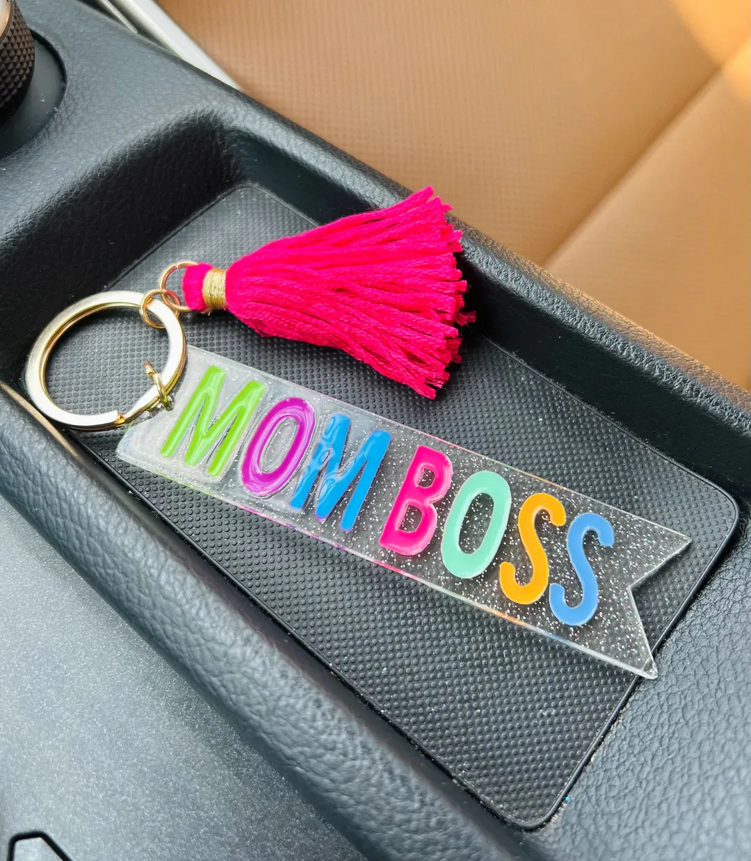 Multi Colored Quote Keychains-Multiple Designs Available