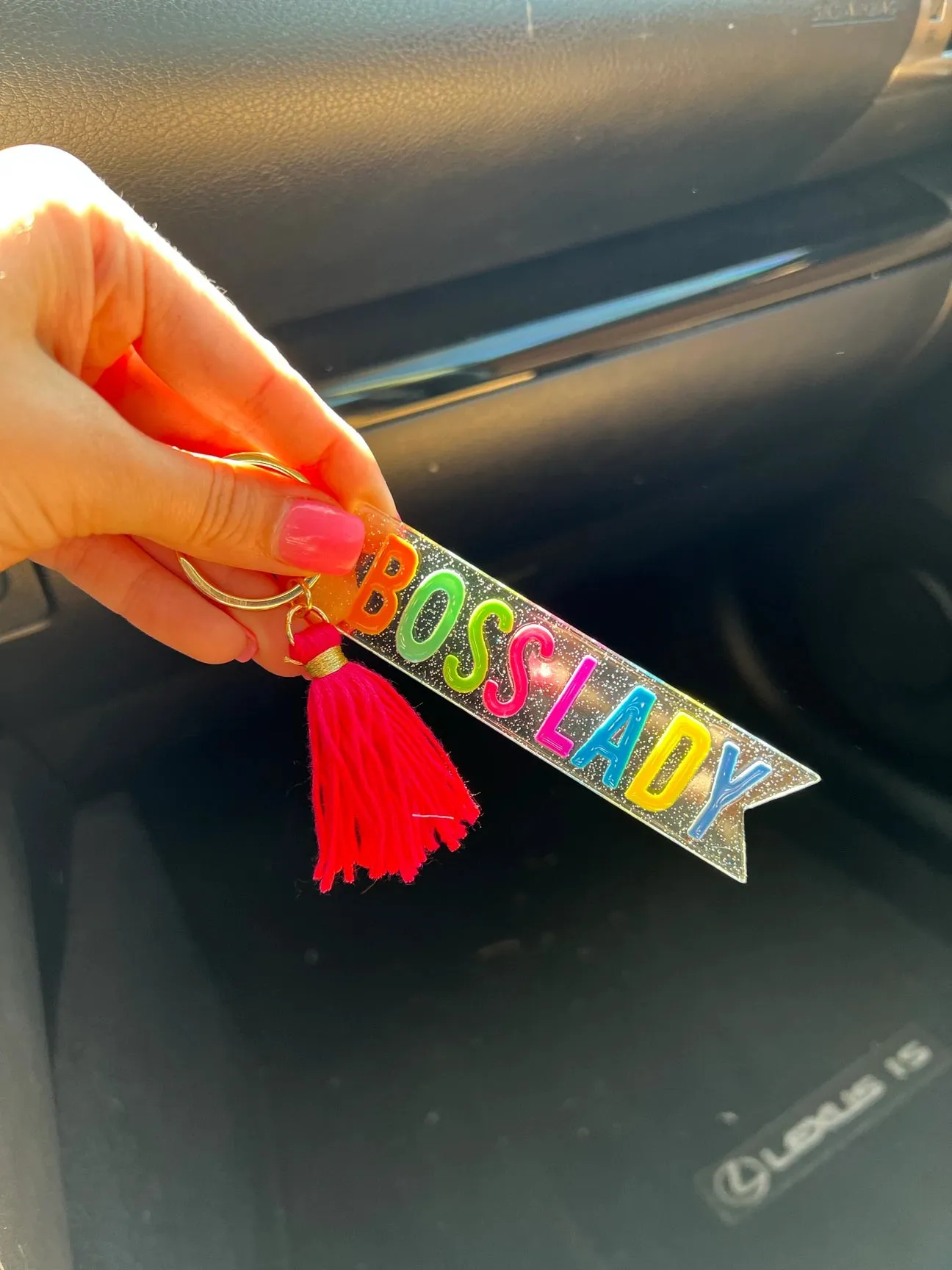 Multi Colored Quote Keychains-Multiple Designs Available