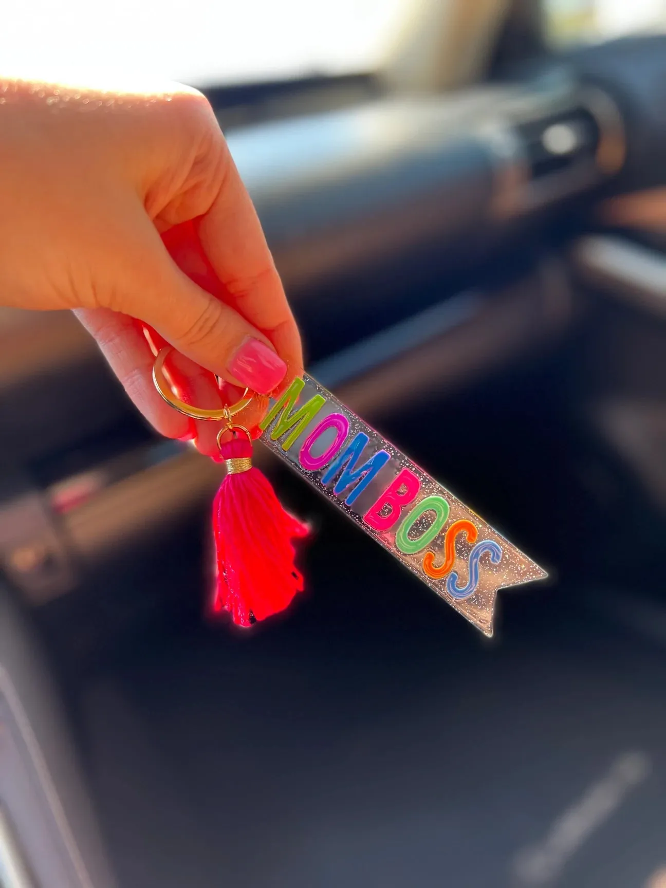 Multi Colored Quote Keychains-Multiple Designs Available