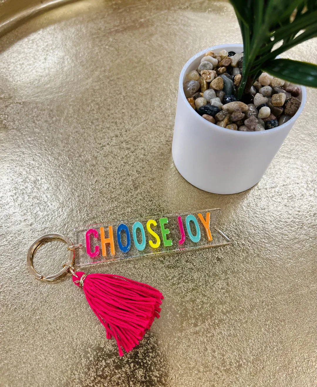 Multi Colored Quote Keychains-Multiple Designs Available