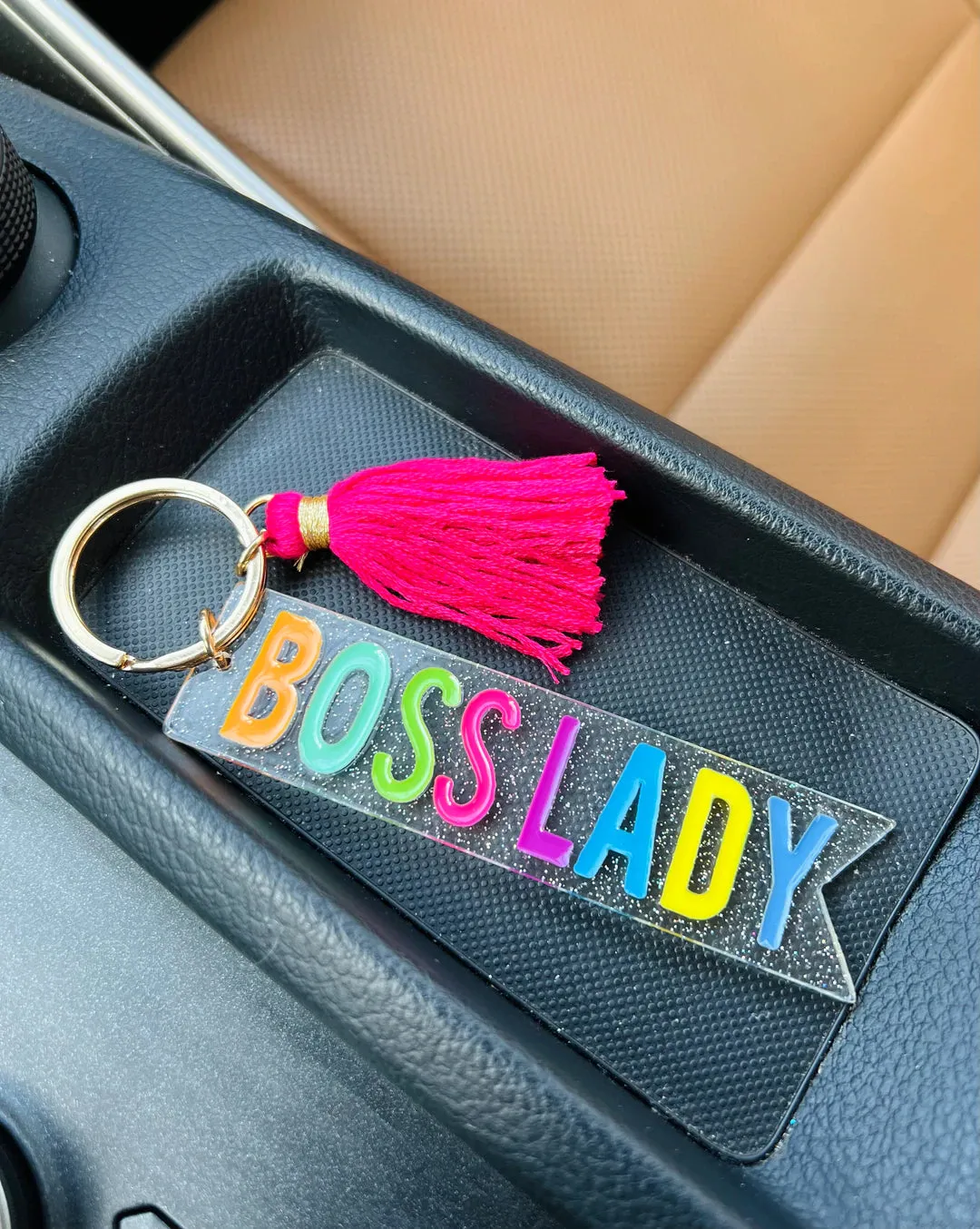 Multi Colored Quote Keychains-Multiple Designs Available