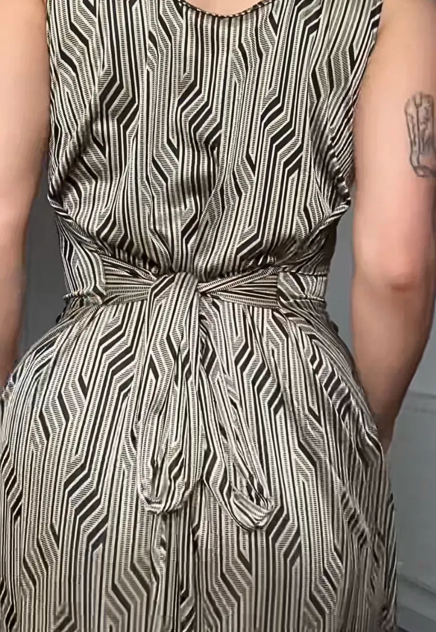 MULTIWAY GOLD TIE BACK MAXI DRESS