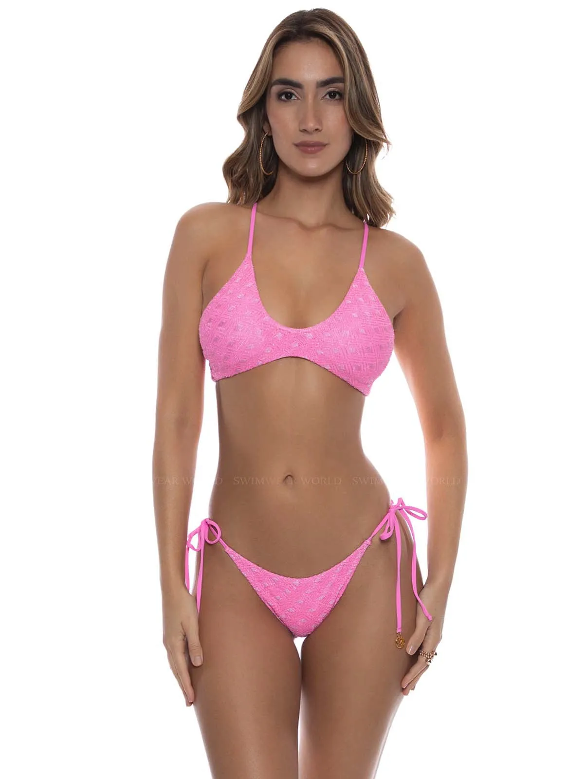 Multiway Keyhole Cross Neck-Seamless Tie Side Bikini