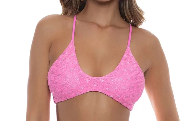 Multiway Keyhole Cross Neck-Seamless Tie Side Bikini