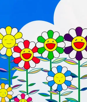 MURAKAMI "FLOWERS 3" LITHOGRAPH, 2006