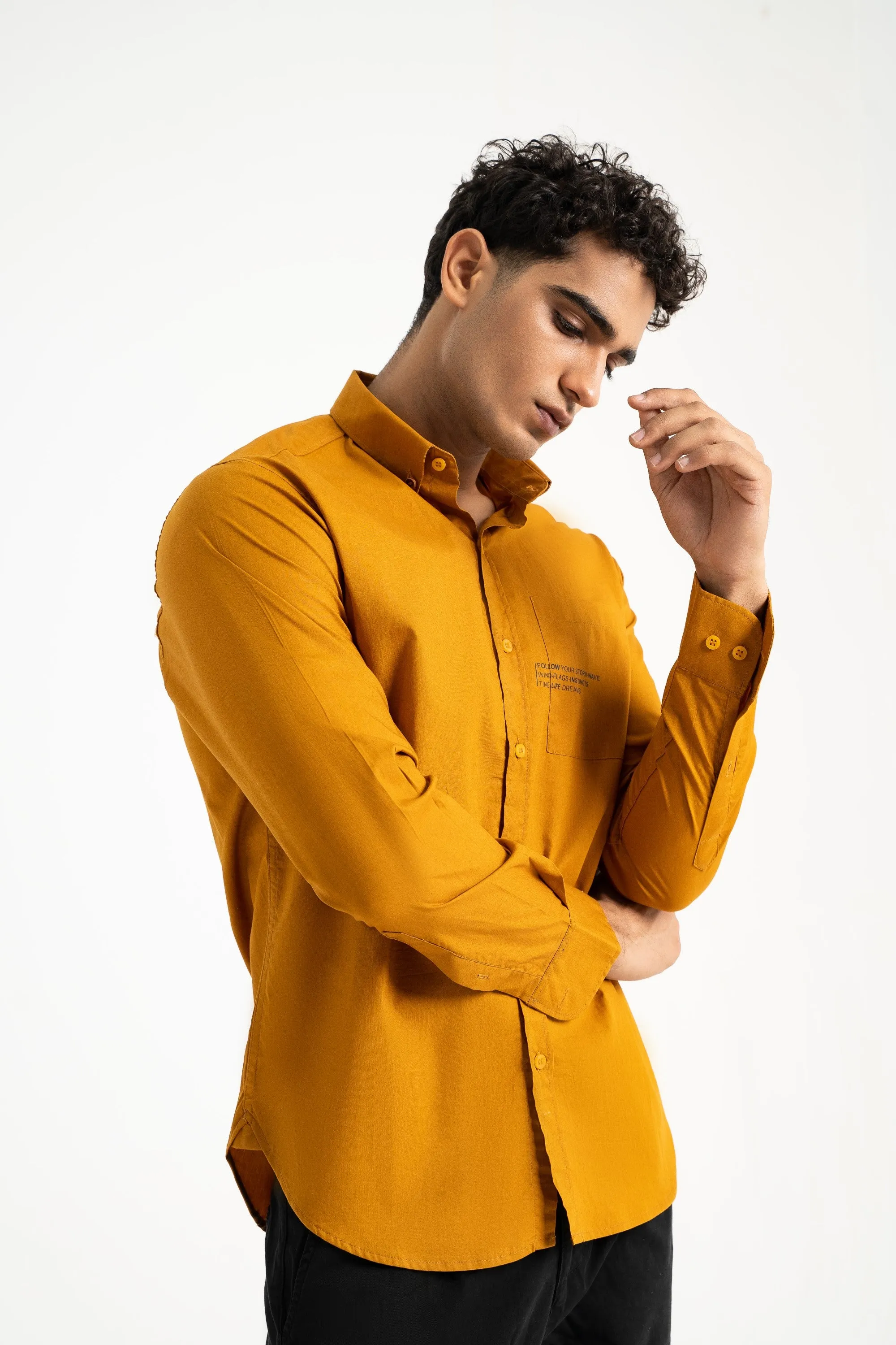 Mustard Casual Shirt