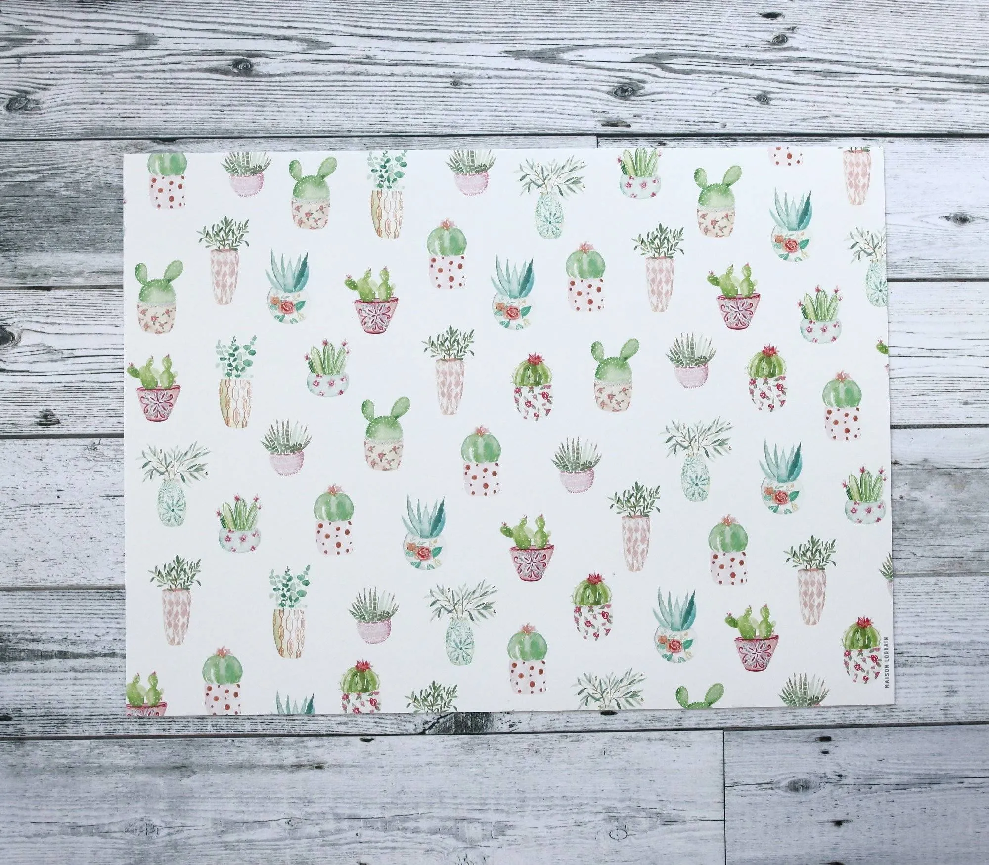 Napperon de vinyle - bébé plantes / baby plants