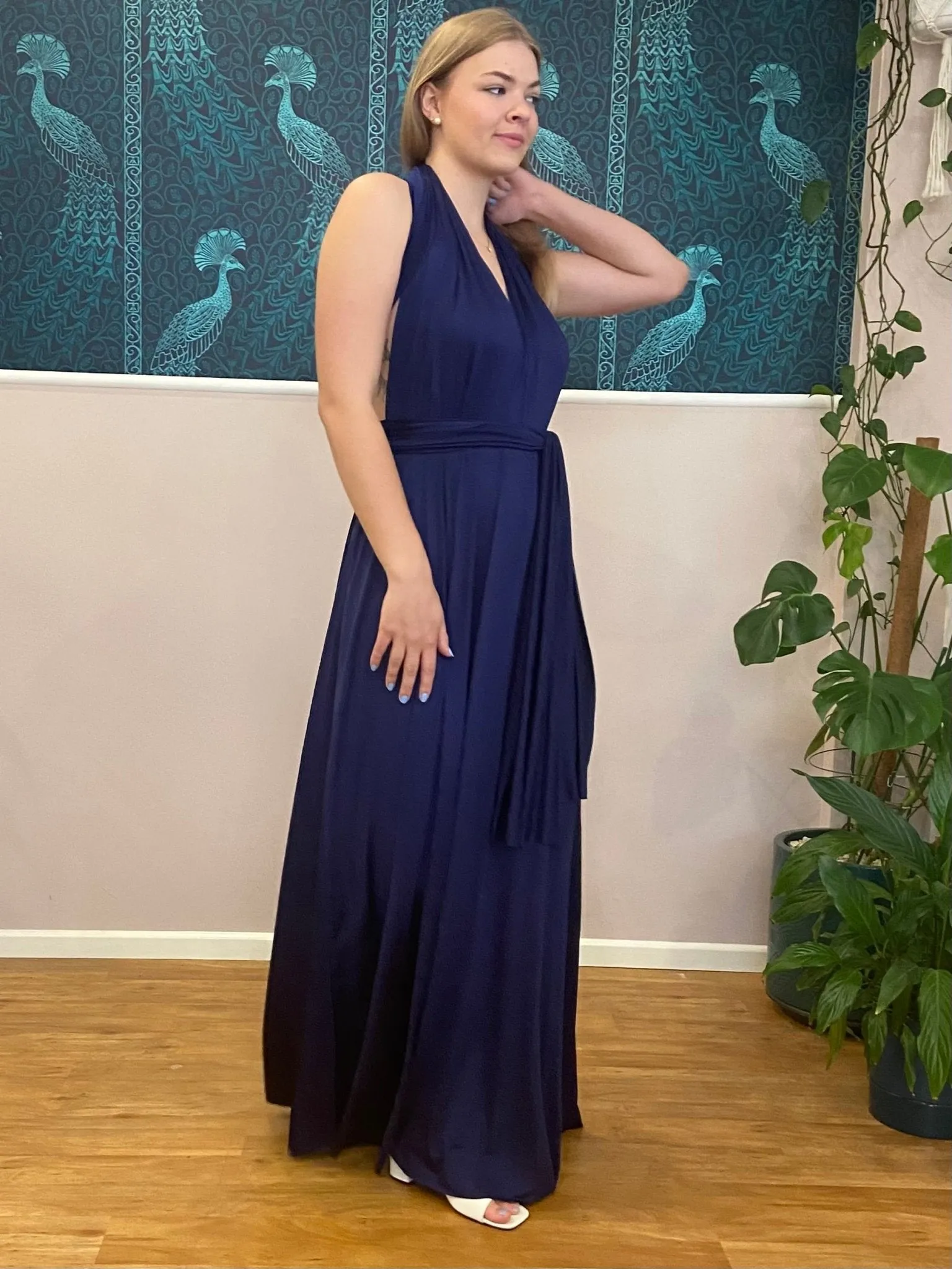 Navy convertible Infinity bridesmaid dress Express NZ wide