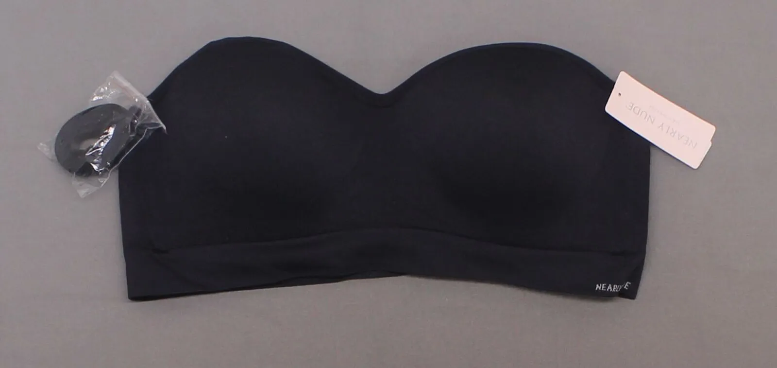 Nearly Nude Women's Seamless Wireless Bandeau Bra With Optional Straps