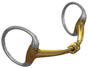 Neue Schule Trans Angled Lozenge Eggbutt Snaffle Bit 70 mm rings