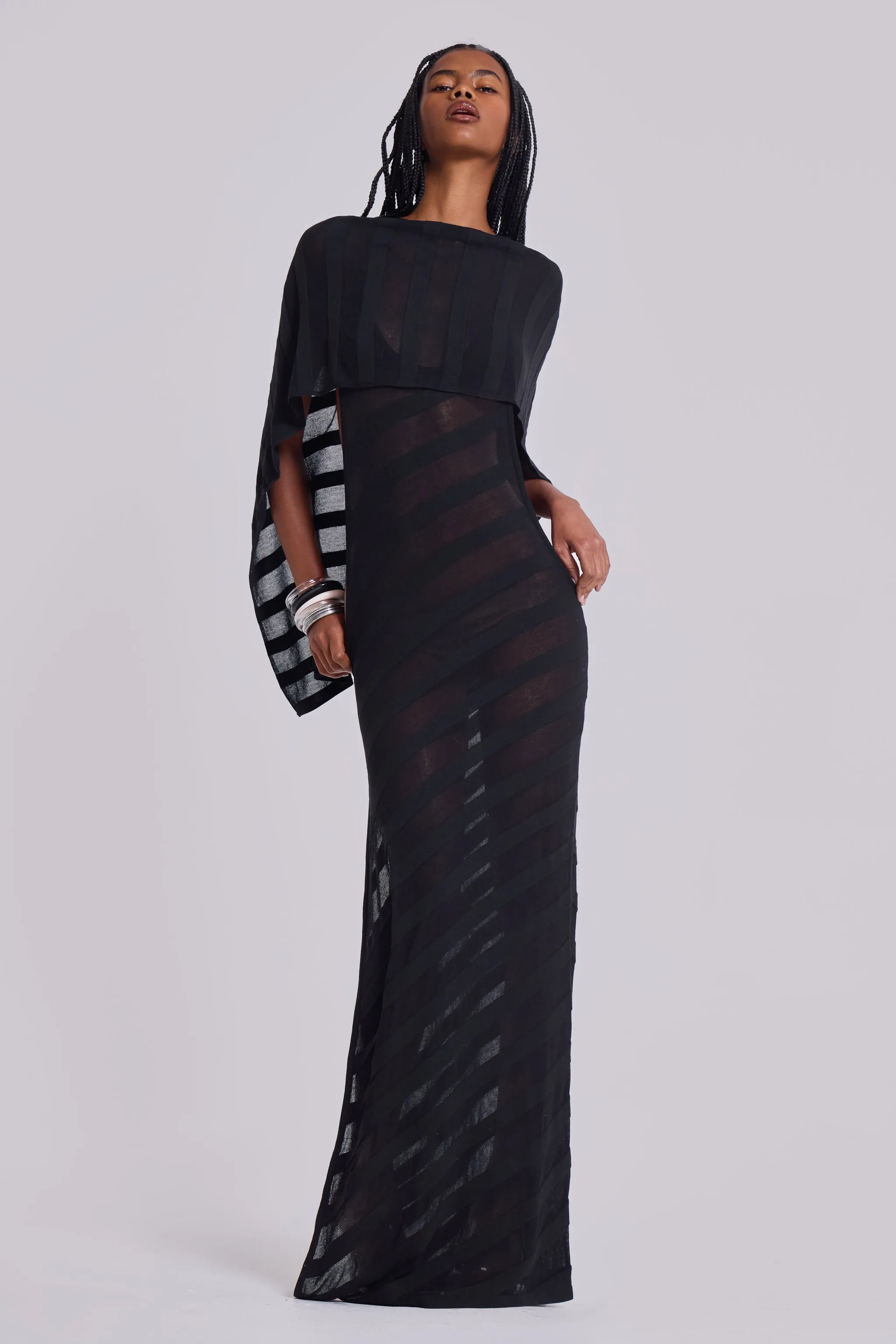 Noir Knit Maxi Dress