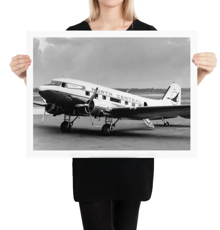 North Central Airlines DC-3 Poster