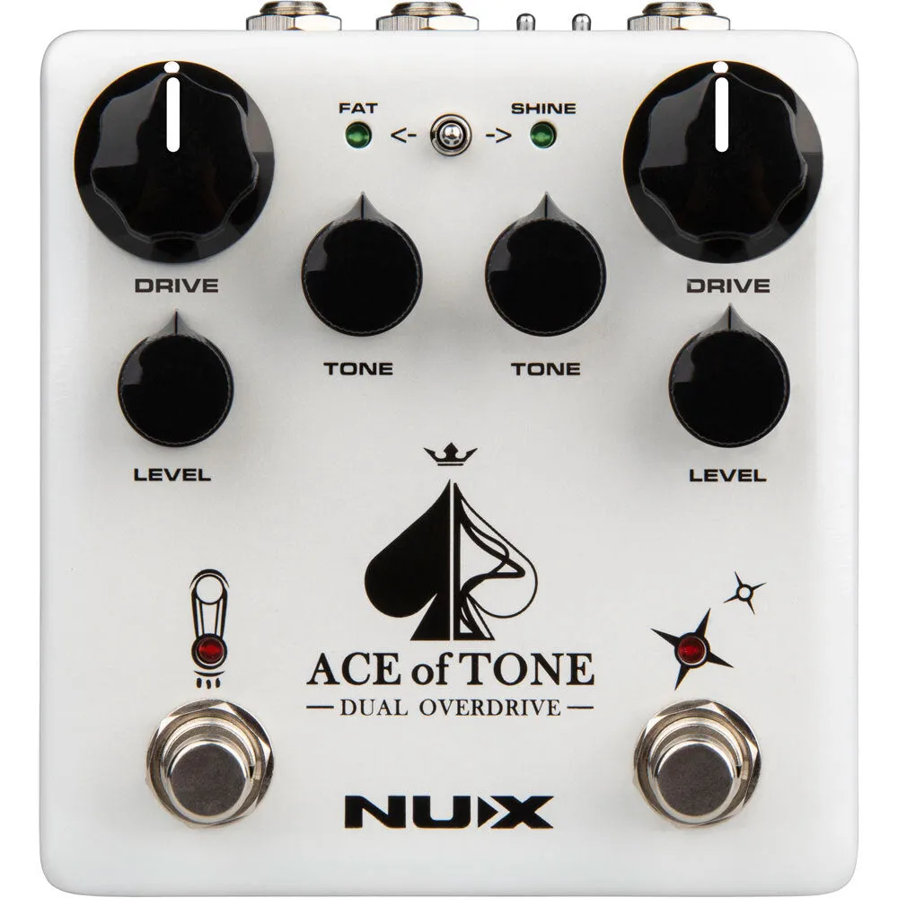 NUX Verdugo Series Ace Of Tone Dual Overdrive Effects Pedal